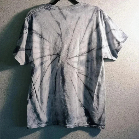 Women's Large TieDye Padre Island T Shirt Gray - Picture 3 of 4